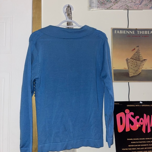 Adorable rippled blue cardigan - Picture 3 of 3